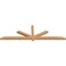 Ekena Millwork Kennewick Timber Gable Bracket, Western Red Cedar, 96"W x 28"H x 3 1/2"D x 3 1/2"F, 7/12 Pitch GBW096X28X0404KEN00SWR - alternate 3